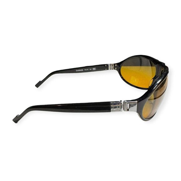 Dunhill Oval Sunglasses Black Frames Brown Lens Designer Italy 70-15-125mm‎ main image 4